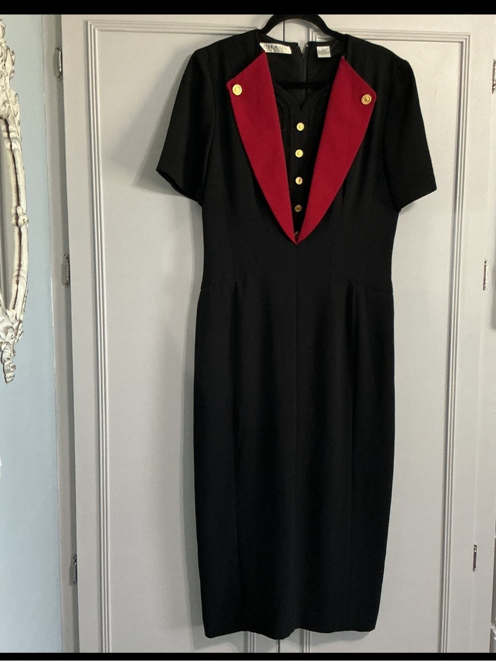 Vintage CHAUS PowerSuit Dress Retro Boss Lady 10
